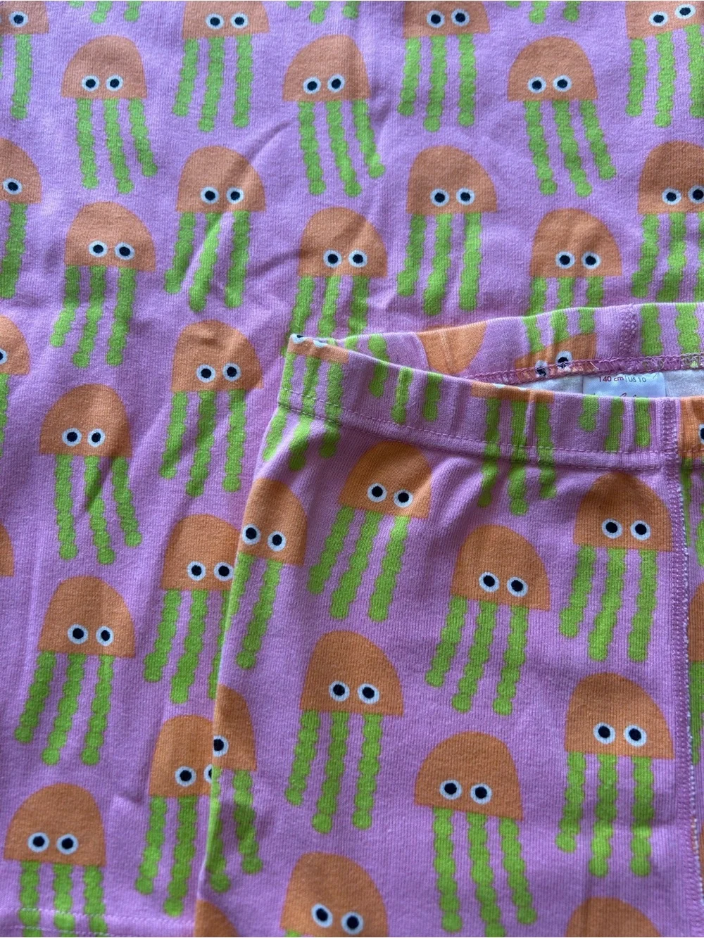 Hanna Andersson Pink & Orange Jellyfish Pajama Set Size 140/US10